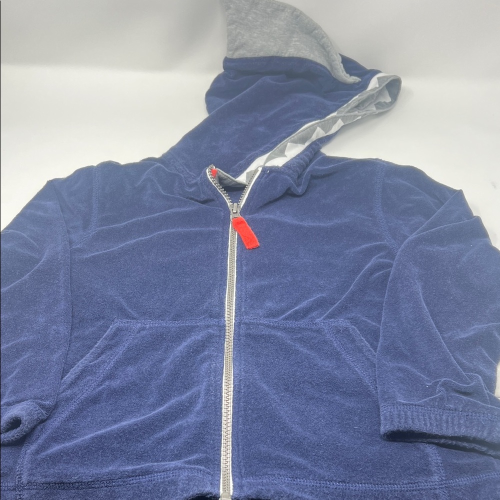 Hanna Andersson shark Hoodie size 120 kids 6/7 yr